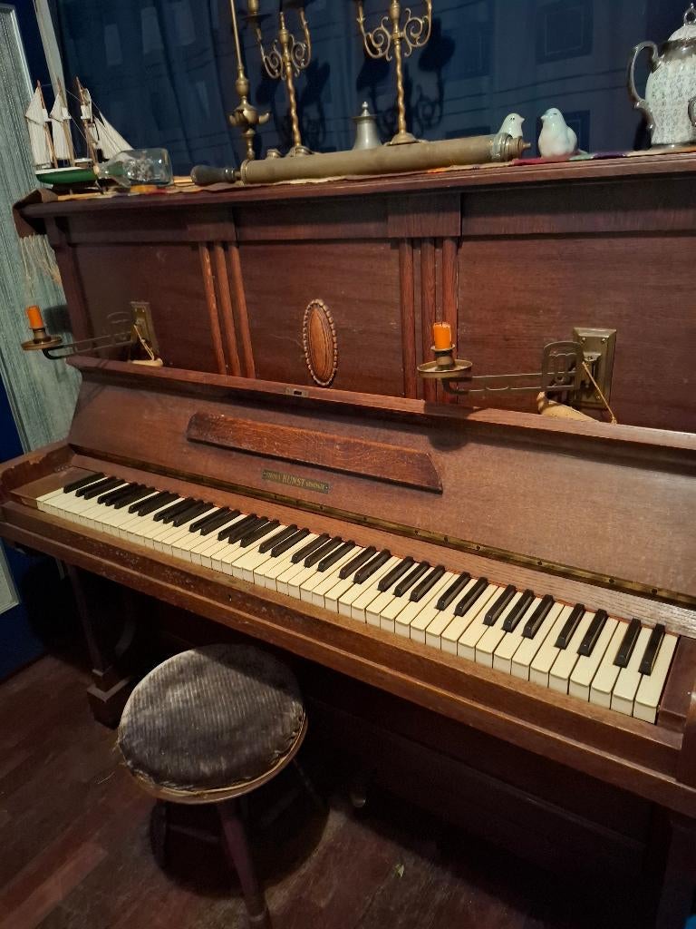Piano, Ophalen, Gebruikt, Bruin, Piano