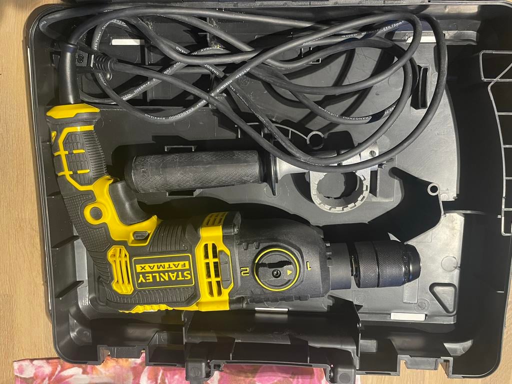 Stanley Klopboormachine - Zo goed als nieuw!, Boormachine, 600 watt of meer, Ophalen of Verzenden, Zo goed als nieuw