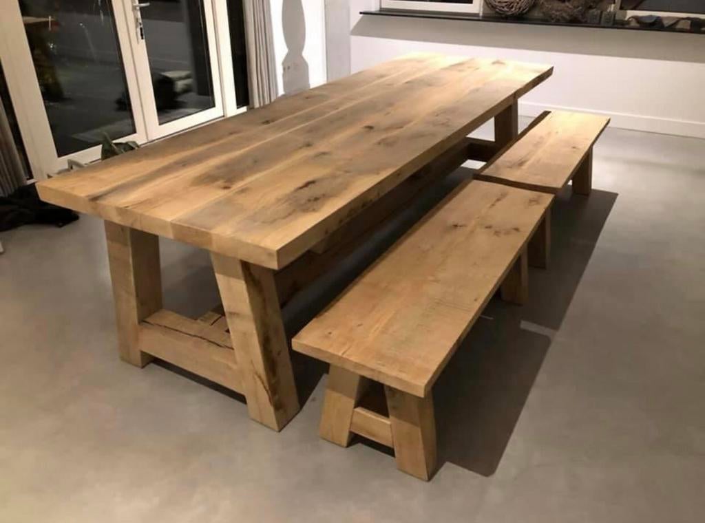 Meubelen op maat, meubelmakerij sinds 1992 eikenhout, Huis en Inrichting, Tafels | Eettafels, Ophalen of Verzenden, Nieuw, Eikenhout
