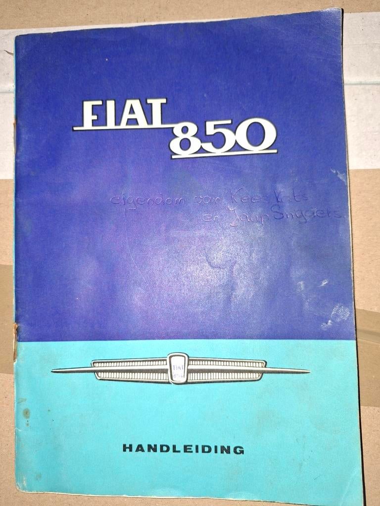 Handleiding Fiat 850, Ophalen of Verzenden
