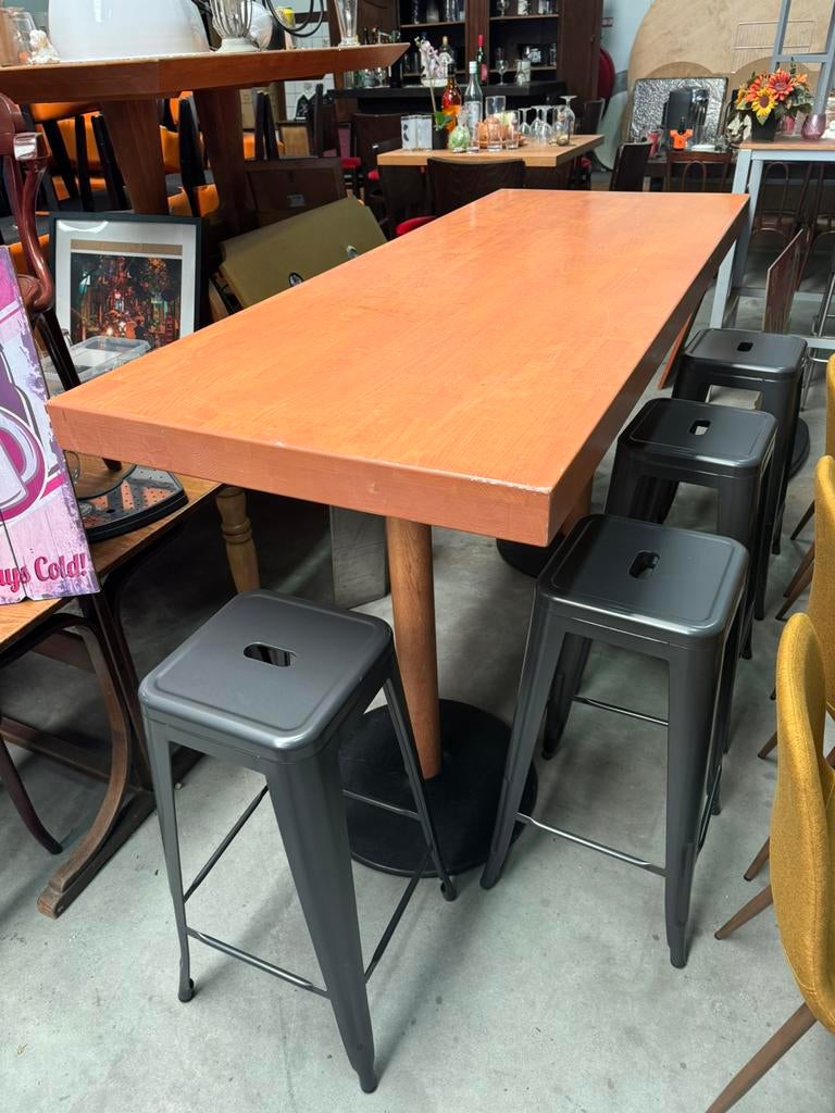 Statafel 200x80x110 hangtafel biertafel, Ophalen of Verzenden, Gebruikt