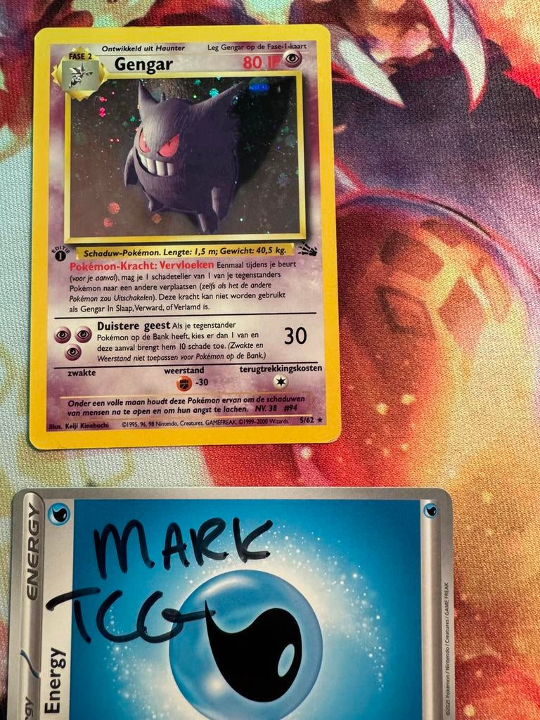 gengar 5/62 1st holo, Ophalen of Verzenden, Zo goed als nieuw