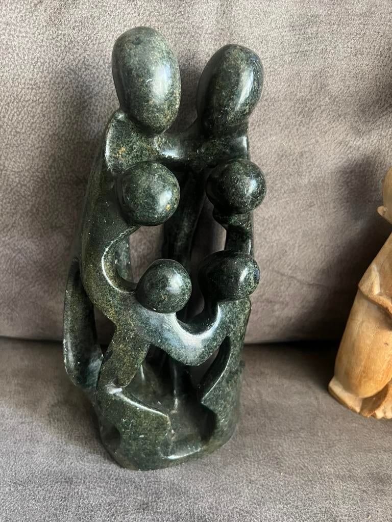 Vintage Stenen Mensen /Figuren Zimbabwe., Ophalen of Verzenden, Zo goed als nieuw, Mens