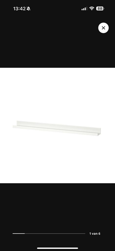 1 IKEA MOSSLANDA fotoplank 115cm, Ophalen, Overige materialen, Gebruikt, 100 tot 150 cm