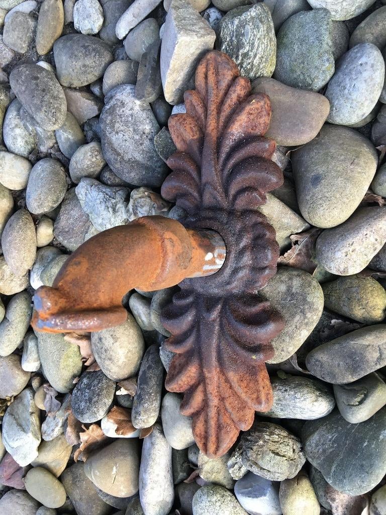 Waterspuwer voor muur fontein, rozet + Doppelblatt, Tuin en Terras, Waterpartijen en Fonteinen, Ophalen of Verzenden, Gietijzer