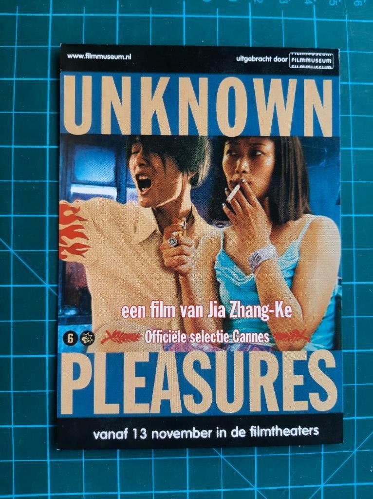 ansichtkaart 311) Filmmuseum Unknown Pleasures., Ophalen of Verzenden, 1980 tot heden, Ongelopen, Sterren en Beroemdheden