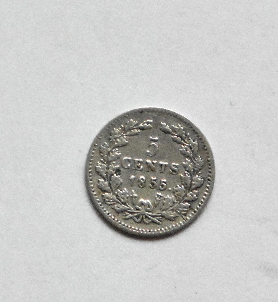 5 cent 1855 U ZFR Willem 3 zilver Nederland, Postzegels en Munten, Munten | Nederland, Koning Willem III, Verzenden, Zilver, Losse munt