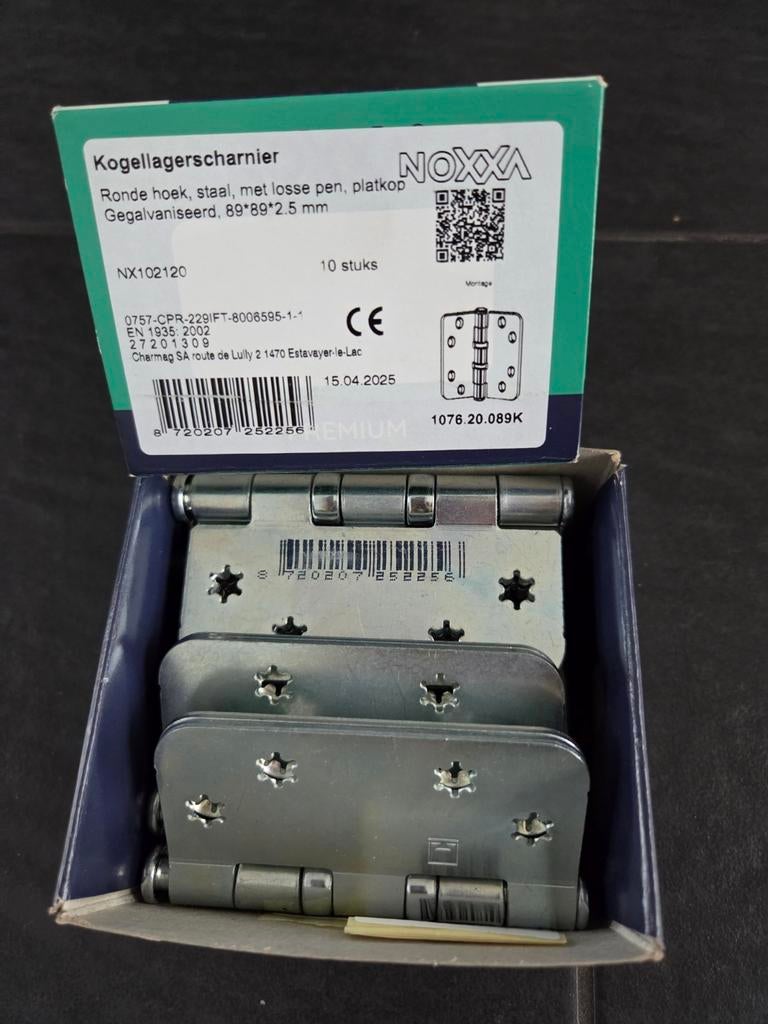 Noxxa scharnieren 89x89 - 7 stuks, Ophalen of Verzenden, Nieuw, IJzer, Scharnier