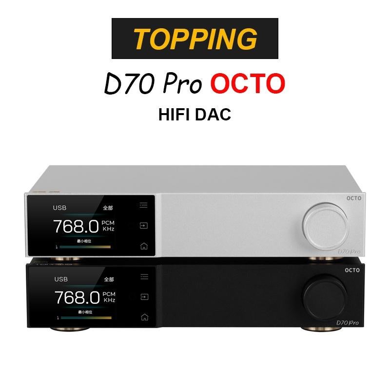 Topping D70 PRO dac + pre amp OCTO 8 Cirrus Logic CS43198 c, Audio, Tv en Foto, Converters, Ophalen of Verzenden, Nieuw