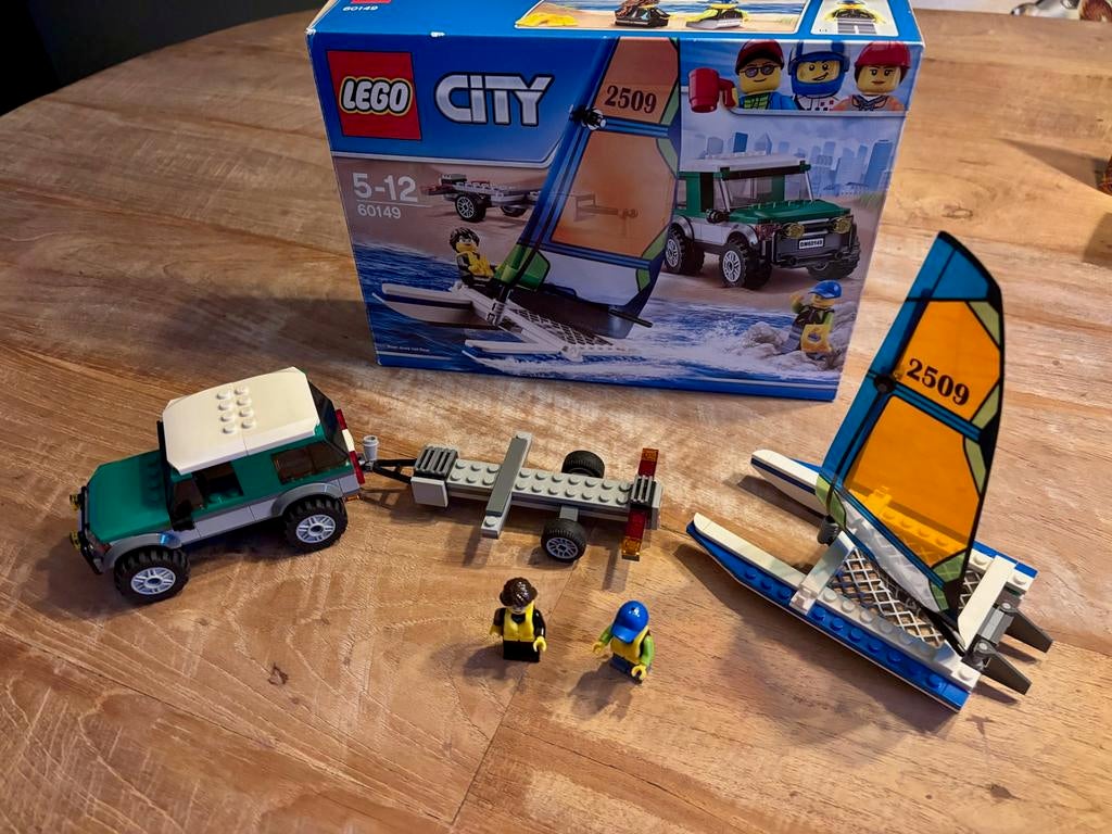 Lego city 60149 4x4 met Catamaran, Ophalen of Verzenden, Zo goed als nieuw, Complete set, Lego