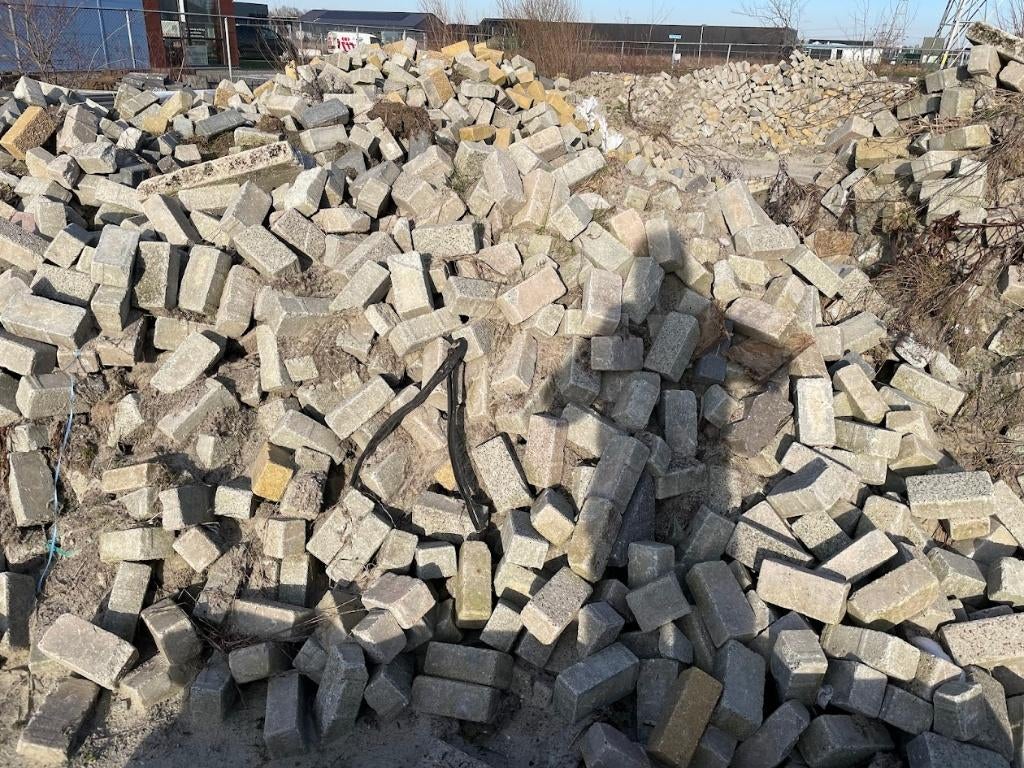 betonklinker 8 cm grijs bkk klinkers stenen, Tuin en Terras, Gebruikt, Klinkers, Ophalen of Verzenden, 10 m² of meer