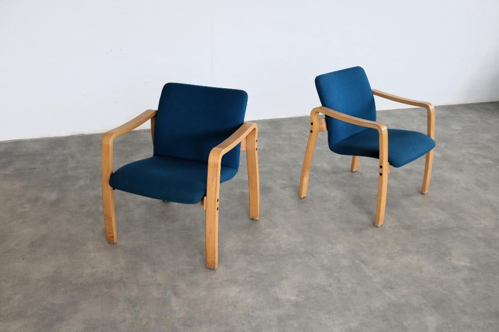 vintage fauteuils | armchairs | jaren 80 | Zweden, Huis en Inrichting, Fauteuils, Gebruikt, ., 75 tot 100 cm, Ophalen of Verzenden