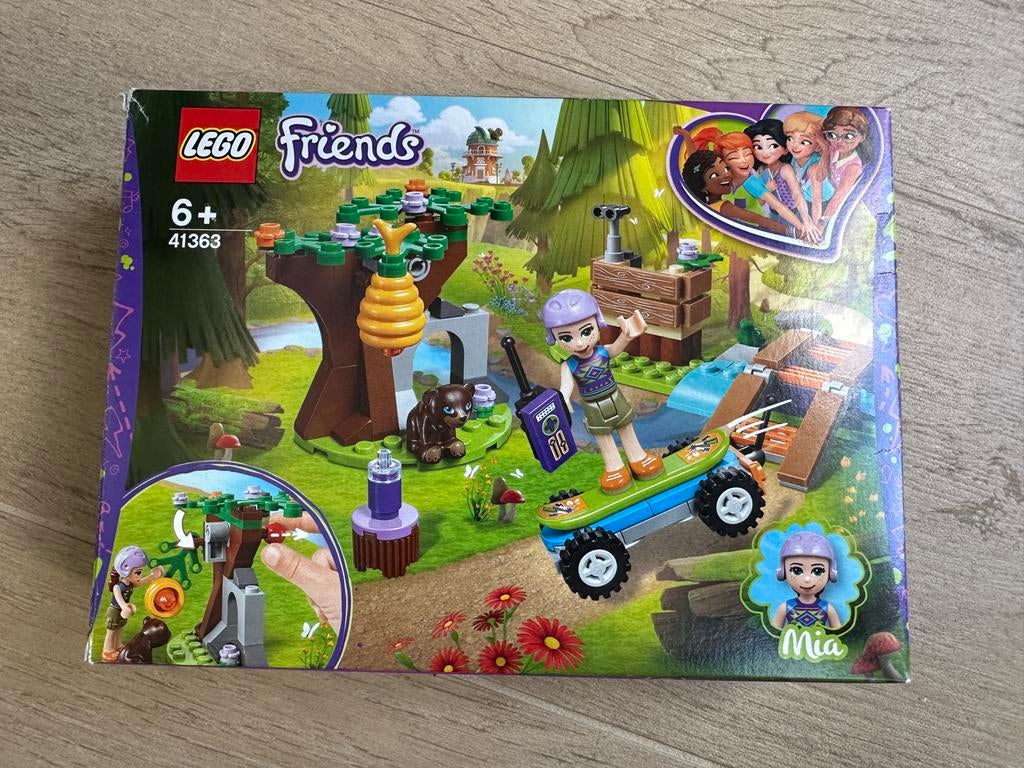 Lego Friends 41363 Mia's Bosavontuur, Ophalen of Verzenden, Zo goed als nieuw, Complete set, Lego