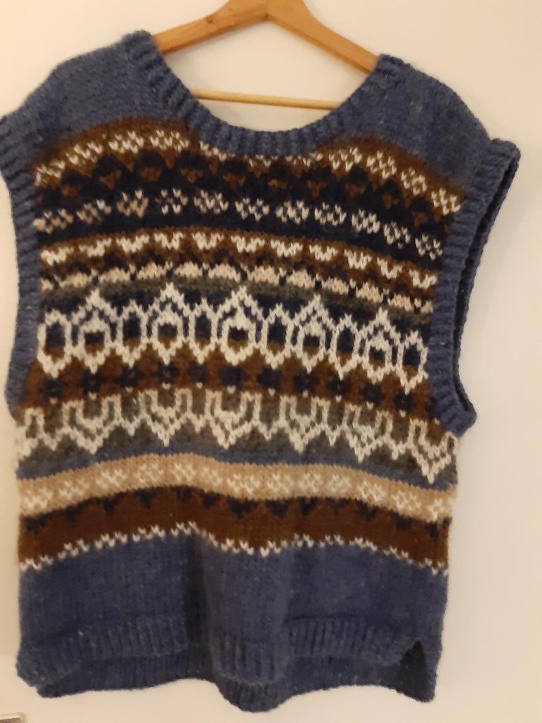 nieuwe ijslandse handgebreide spencer xxl , ijslandse wol, Overige kleuren, Maat 46/48 (XL) of groter, Nieuw, Ophalen of Verzenden