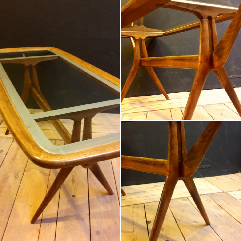 Cesare Lacca salontafel, Huis en Inrichting, Tafels | Salontafels, Gebruikt, Minder dan 50 cm, 50 tot 100 cm, 100 tot 150 cm, Rechthoekig