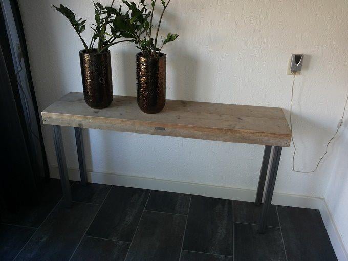 Sidetable op maat, model. Diverse houtsoorten NIEUW, Ophalen of Verzenden, Nieuw, 200 cm of meer, 25 tot 50 cm