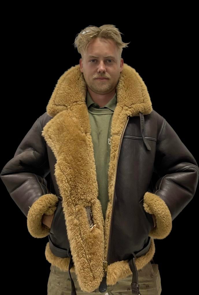 Pilotenjas IRVIN RAF MADE IN ENGLAND lammy piloten jas, Kleding | Heren, Jassen | Winter, Ophalen of Verzenden, Zo goed als nieuw