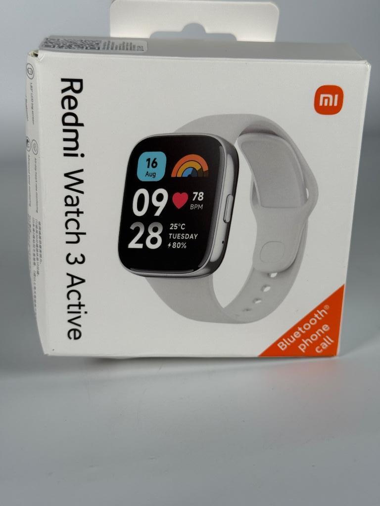 Xiaomi Redmi Watch 3 Active Smartwatch – White/Grey – 1.83", Sieraden, Tassen en Uiterlijk, Smartwatches, Xiaomi, Nieuw, Ophalen of Verzenden