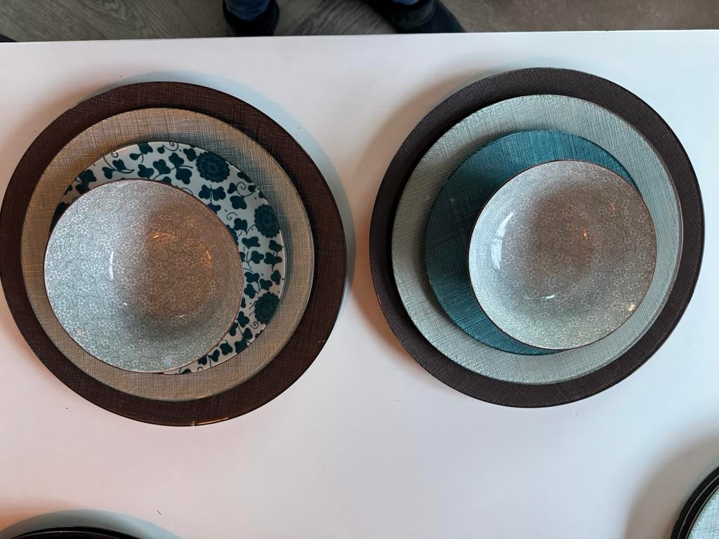 Diverse glazen borden set (Pomax), Ophalen, Bord(en), Overige stijlen, Glas
