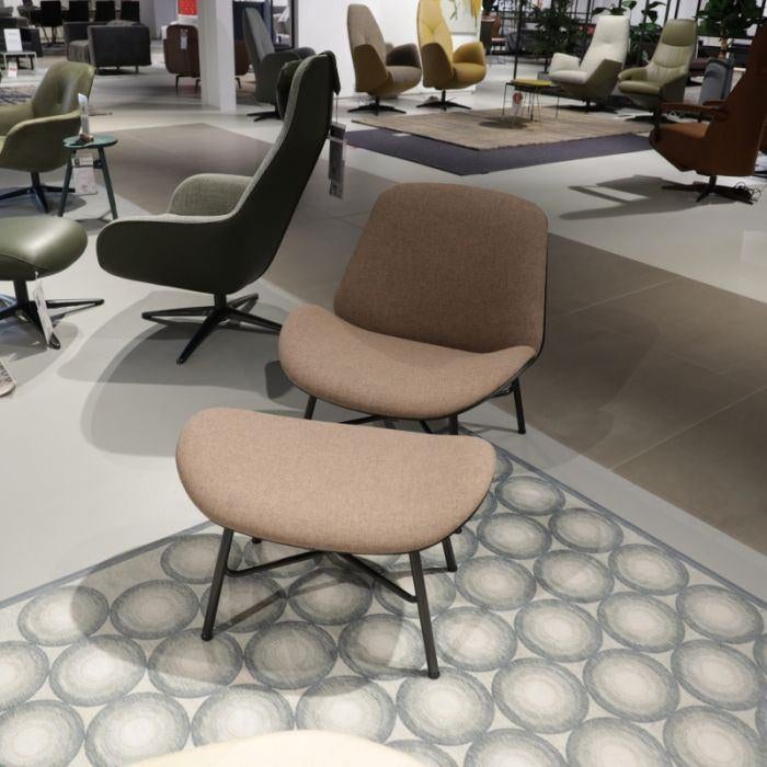 Pode Nihan fauteuil met poef, Huis en Inrichting, Fauteuils, Zo goed als nieuw, Stof, 50 tot 75 cm, 75 tot 100 cm, Ophalen of Verzenden
