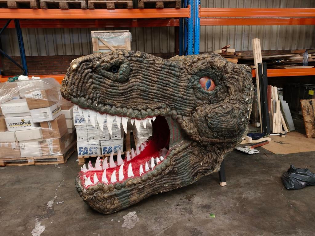 Dino hoofd T-rex, Ophalen of Verzenden