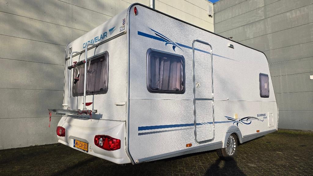 Caravan Caravalair Eldorado 460, zeer ruime en nette caravan, Caravans en Kamperen, Rondzit, Schokbreker, Bedrijf, Vast bed