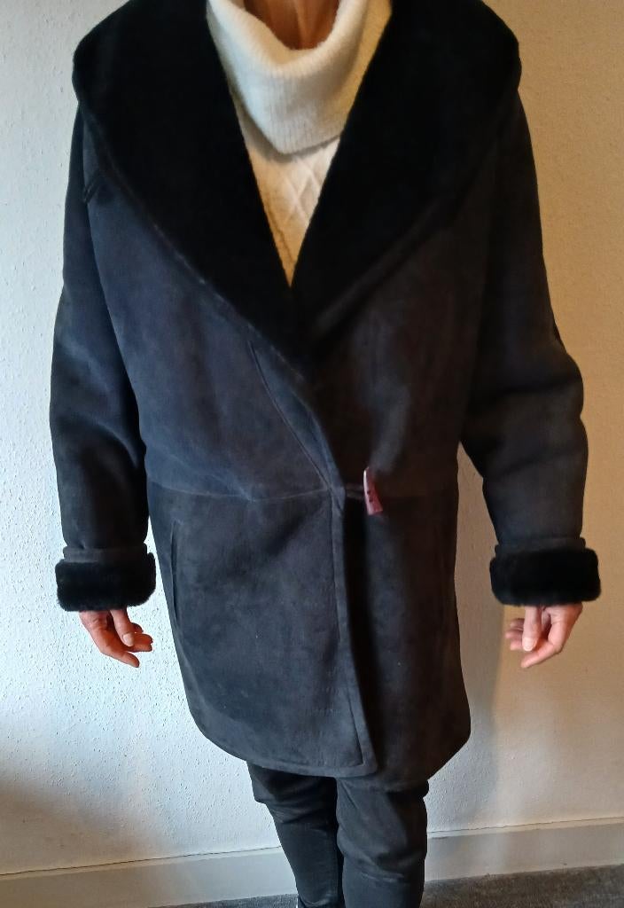 Lammy coat, Kleding | Dames, Ophalen of Verzenden, Gedragen, Maat 38/40 (M), Blauw