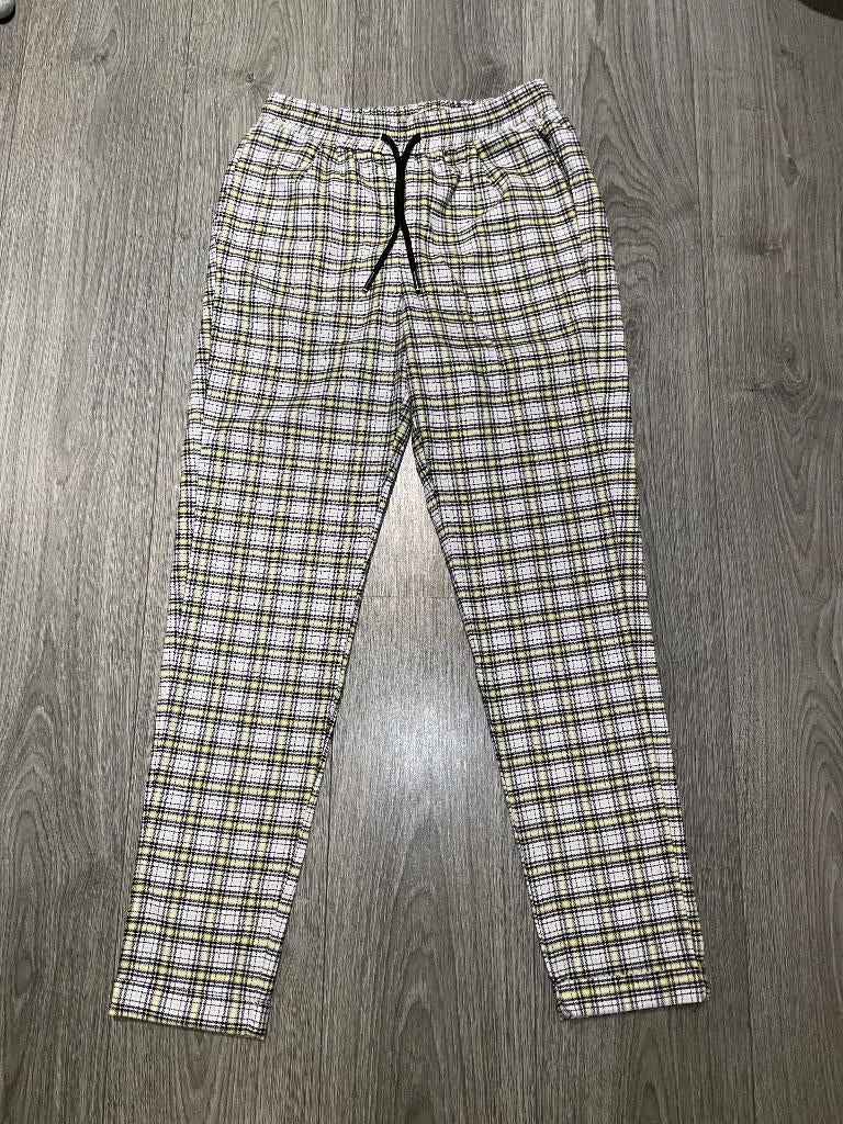 melting stockholm geruite gele chino broek pants mt XS, Geel, Ophalen of Verzenden, Zo goed als nieuw, Maat 34 (XS) of kleiner