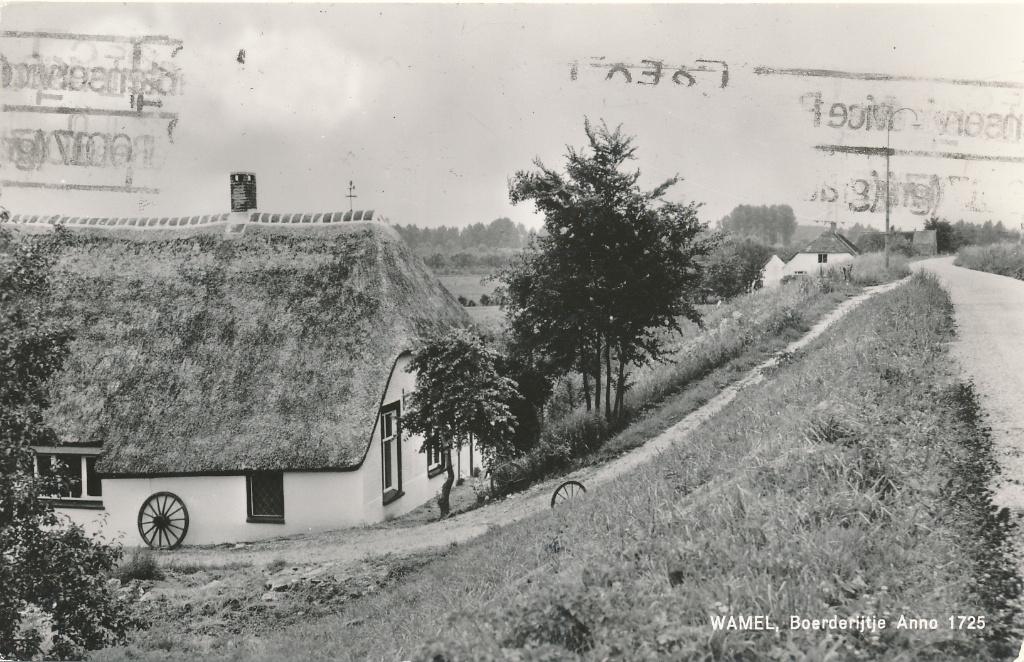 9365 Wamel, Boerderijtje Anno 1725, Verzamelen, Ophalen of Verzenden, 1940 tot 1960, Flevoland
