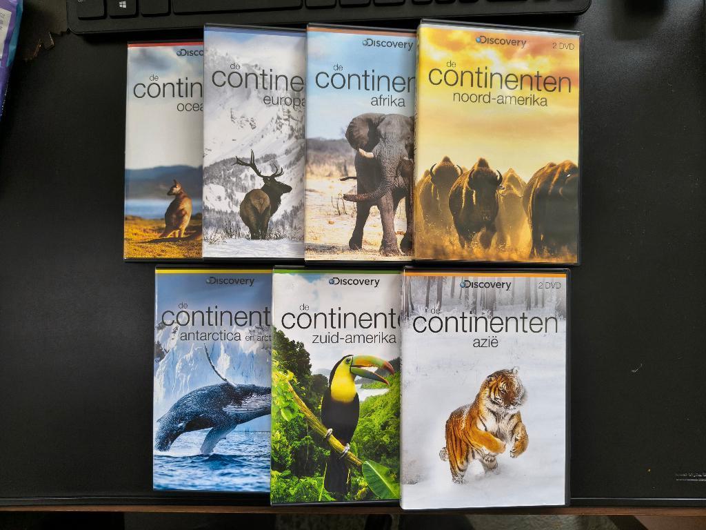 Discovery - De Continenten - DVD Boxset, Cd's en Dvd's, Dvd's | Documentaire en Educatief, Zo goed als nieuw, Natuur, Boxset, Alle leeftijden