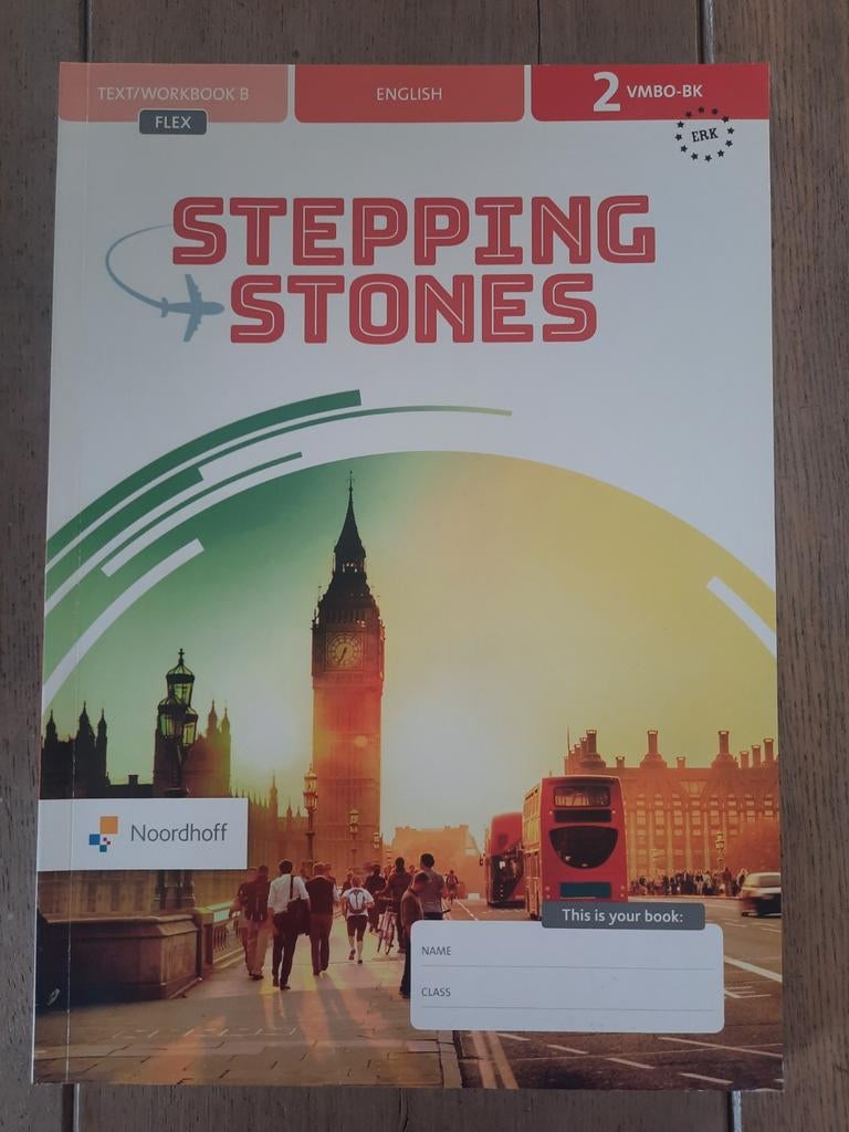 Stepping Stones Engels 2 VMBO-BK  werkboek B, Boeken, VMBO, Engels, Noordhoff, Nieuw