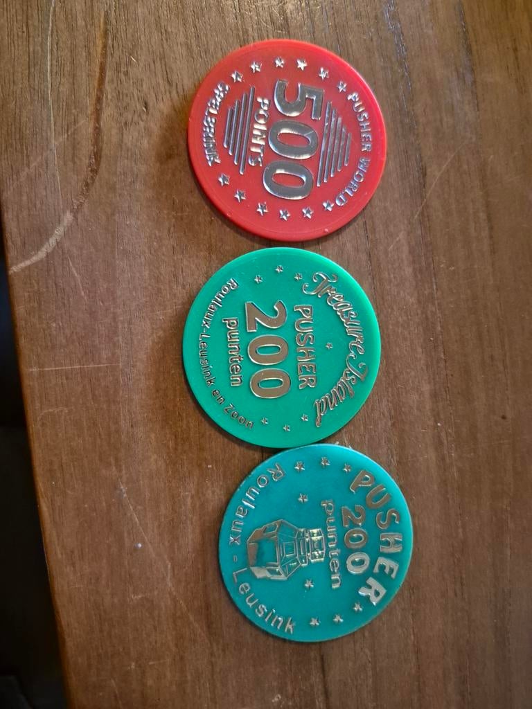 Verzameling van Pusher Munten, Ophalen of Verzenden, Gebruikt