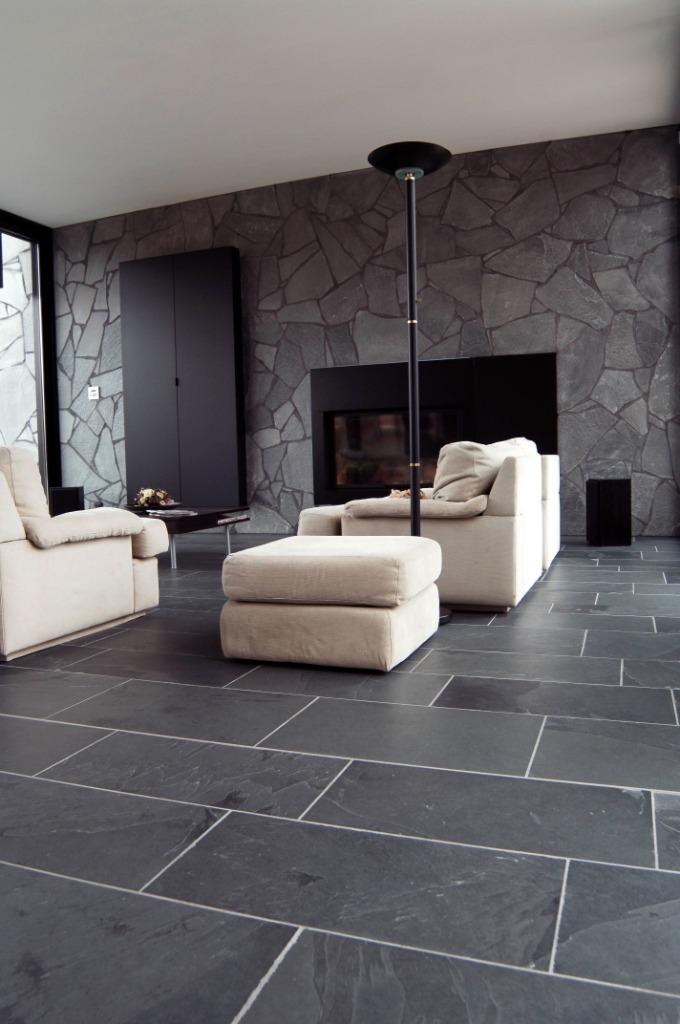 leisteen vloertegels Mustang Black Slate natuursteen *, Ophalen, Keramiek, Nieuw, 10 m² of meer