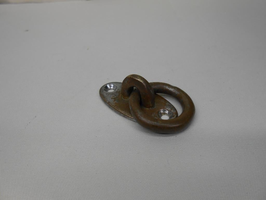 Klassieke Oogplaat met ring, Aanlegring, Afmeerring, messing, Watersport en Boten, Ophalen of Verzenden, Gebruikt, Overige typen