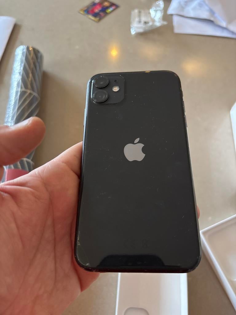 Zwarte iPhone 11, Gebruikt, Zwart, 64 GB, Zonder simlock