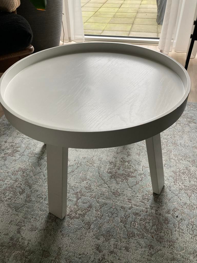 Leuke ronde salontafel / bijzettafel - 55cm, Ophalen, Minder dan 45 cm, Gebruikt, Rond