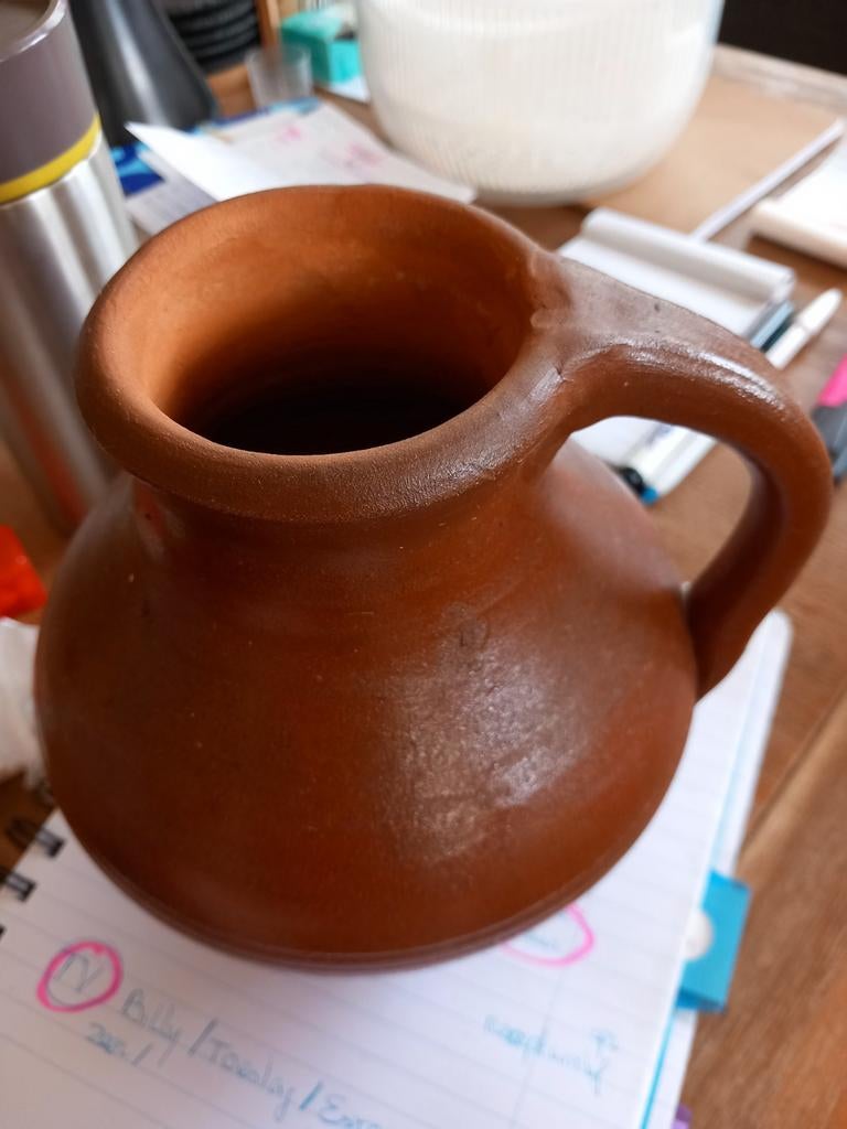 Aardewerk pot of kan POLLEPELPOT ANTIEK?, Ophalen of Verzenden