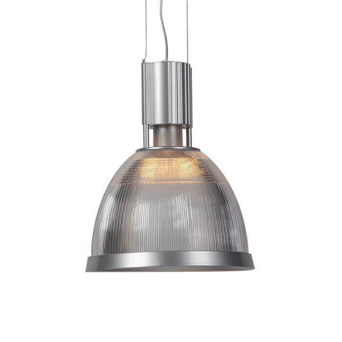 Qazqa industriële hanglamp aluminium, Ophalen of Verzenden, Zo goed als nieuw, Minder dan 50 cm