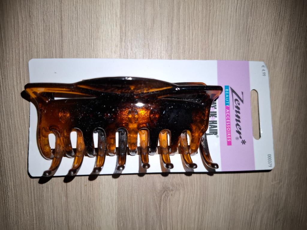 Zenner haarklem bruin (nieuw), Ophalen, Nieuw, Haarspeld
