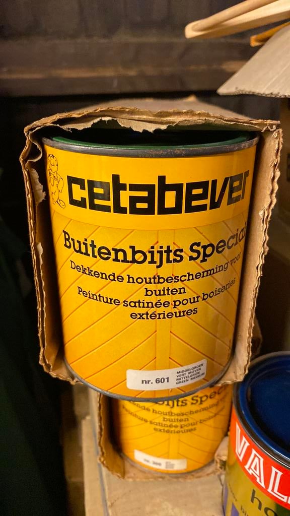 Verf voor binnen en buiten., Doe-het-zelf en Verbouw, Verf, Beits en Lak, Zo goed als nieuw, Beits, Minder dan 5 liter, Overige kleuren