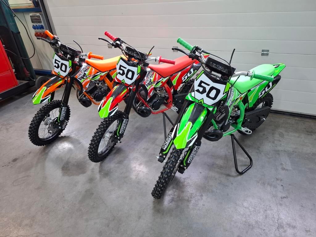 NIEUW! Koshine 50cc 2 takt 9pk crossmotor pitbike dirtbike, Fietsen en Brommers, Minibikes, Midibikes en Pitbikes, Ophalen of Verzenden