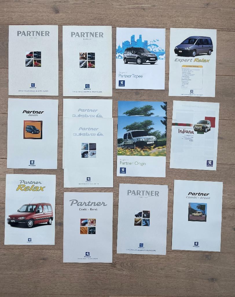 PEUGEOT PARTNER FOLDERS, Ophalen of Verzenden, Gelezen, Peugeot