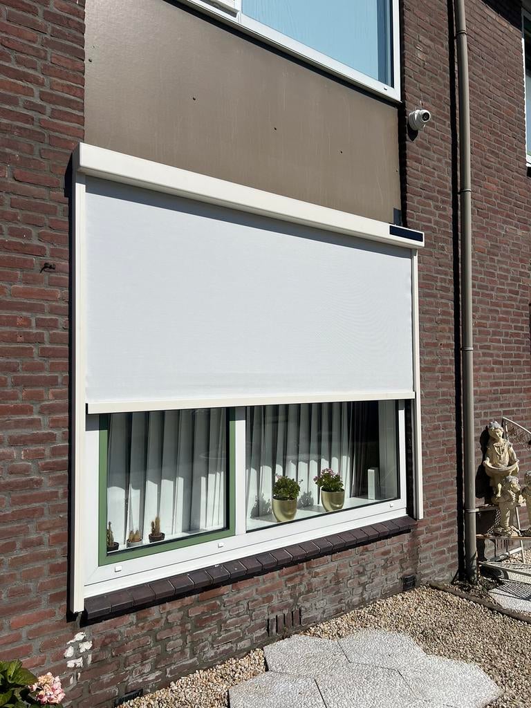 ZipScreen voor ramen en veranda, met solar oplossingen!, Ophalen of Verzenden, Nieuw, Elektrisch, Minder dan 150 cm