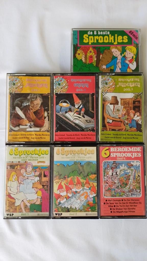 KINDER- MUZIEK/ VERSJES/ SPROOKJES/ OP ORIGINELE CASSETTE, Gebruikt, 2 t/m 25 bandjes, Kinderen en Jeugd, Ophalen of Verzenden