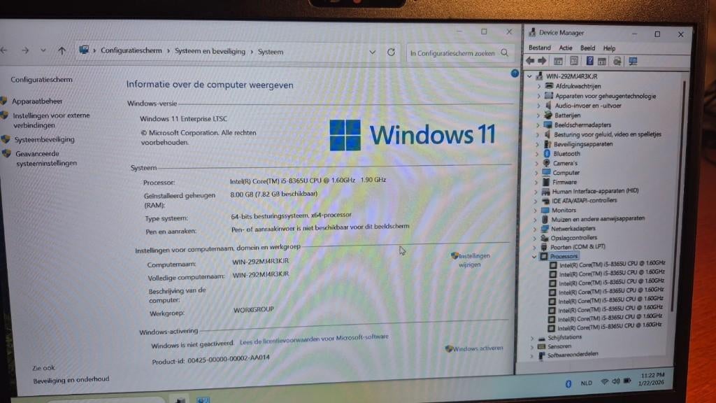 Dell Latitude 5490, i5-8350U (8e generatie), Computers en Software, Windows Laptops, Qwerty, 8 GB, Refurbished, 14 inch