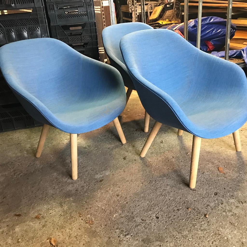 3 Hay AAL 82 81 stoel fauteuil lounge chair design blauw, 75 tot 100 cm, Ophalen of Verzenden, Nvt, 75 tot 100 cm