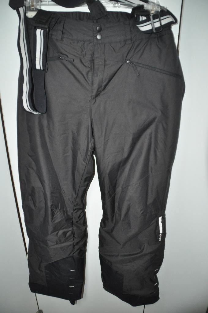 ski broek Zwart met Zwart Wit Bretels maat XXL W41 L34, Broek, Overige maten, Ophalen of Verzenden, Zo goed als nieuw
