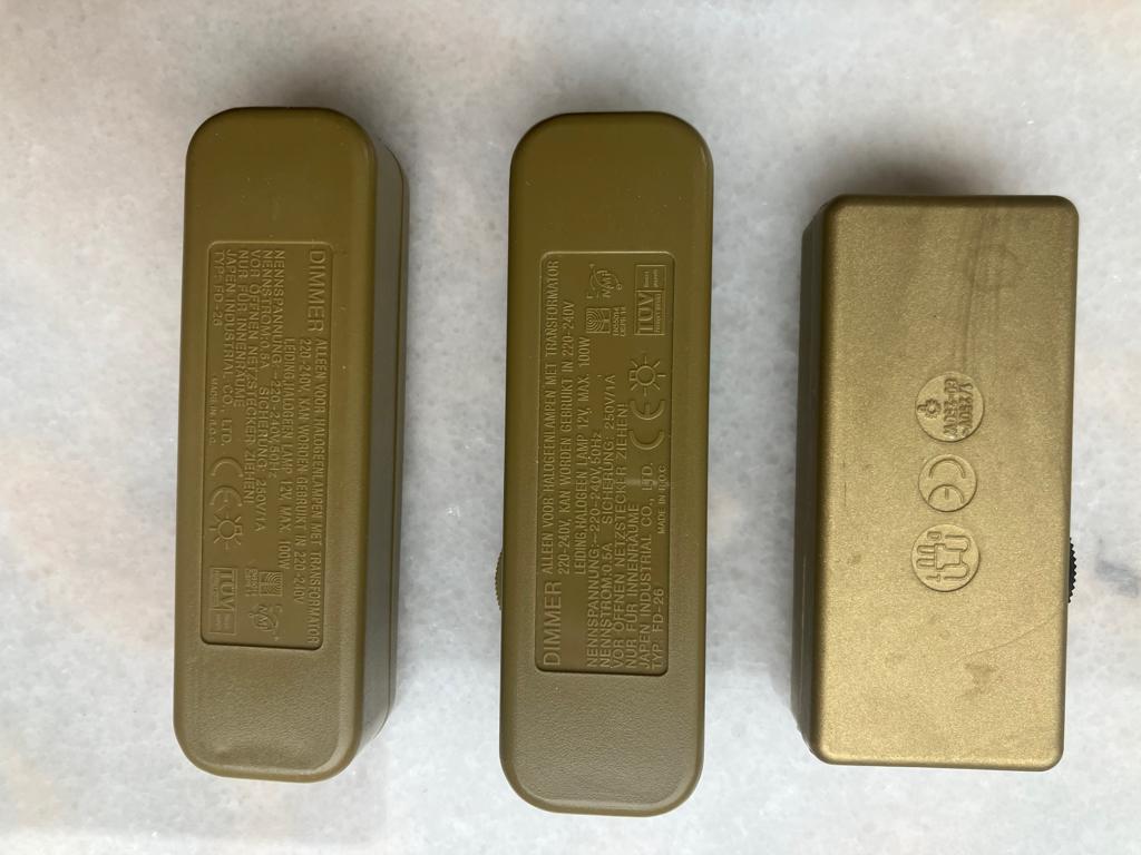 3 Halogeen Dimmers  Ook los verkrijgbaar, Ophalen of Verzenden, Gebruikt