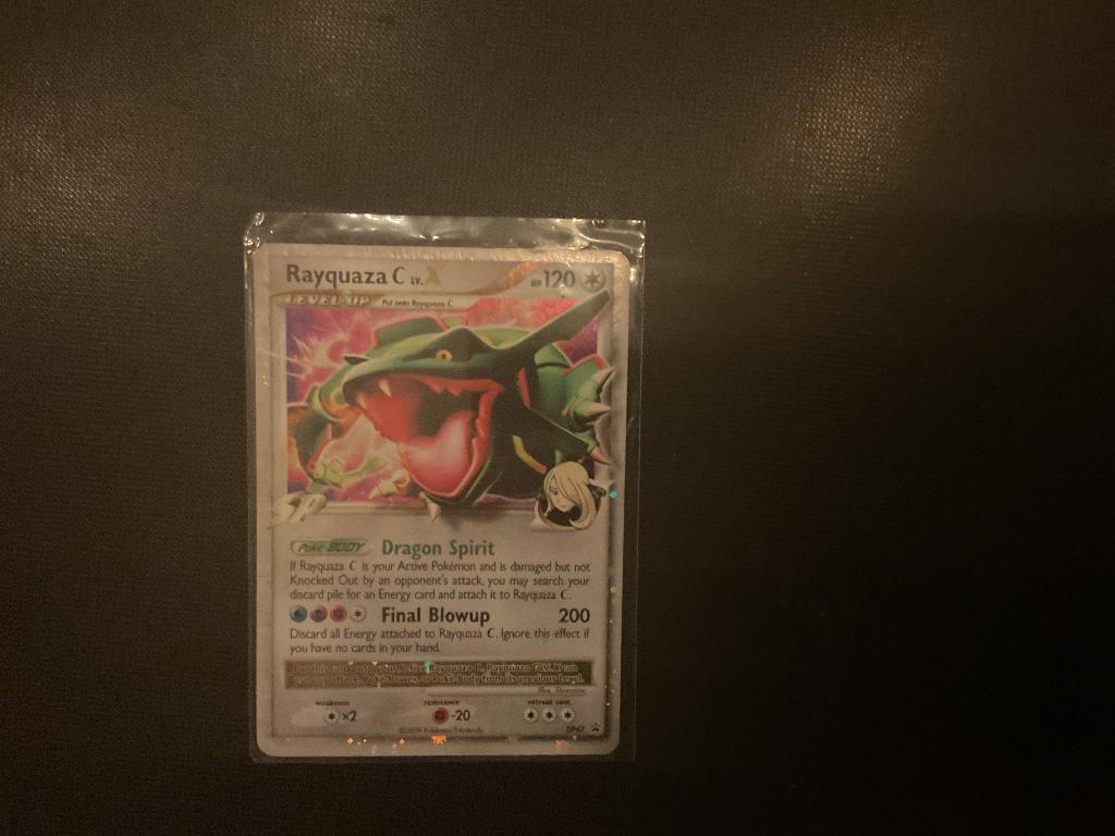 Pokemon kaart Reyquaza C LV.  X, Ophalen of Verzenden, Gebruikt, Losse kaart, Foil