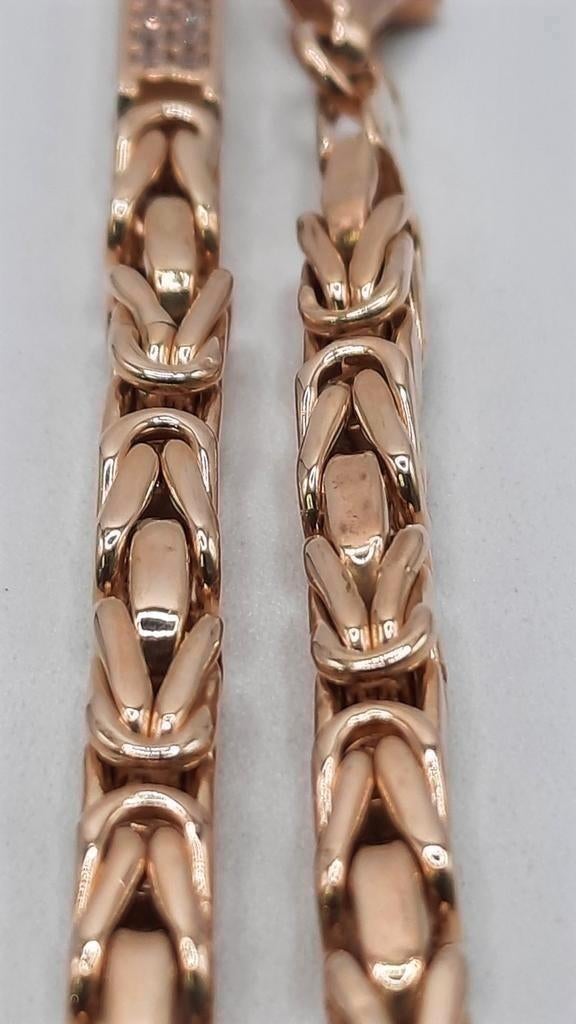 gouden Koningsketting 14kt, Www.bredajuwelier.nl, Nieuw, Ophalen of Verzenden, Www.bredajuwelier.nl